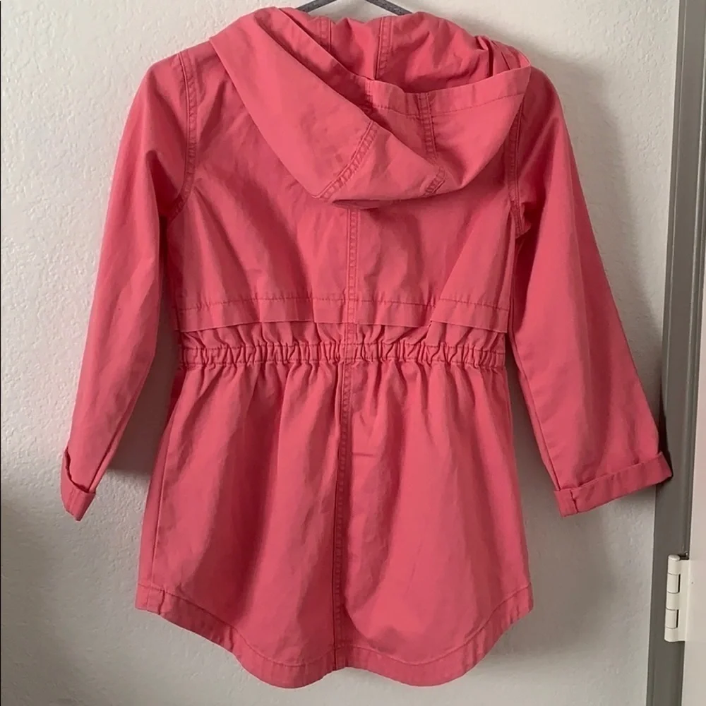Old Navy Pink Twill Hooded Field Jacket
